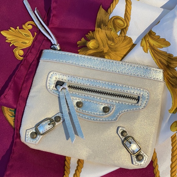 Balenciaga pouch motocross classic leather canvas - Picture 13 of 16